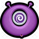 Morado Monstruo Extraterrestre Icono