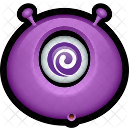 Monstruo morado Emoji Icono