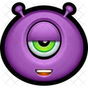 Morado Monstruo Extraterrestre Icon