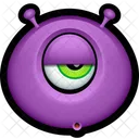 Morado Monstruo Extraterrestre Icon