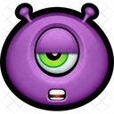 Morado Monstruo Extraterrestre Icon