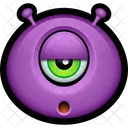 Morado Monstruo Extraterrestre Icon