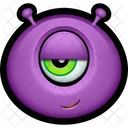 Morado Monstruo Extraterrestre Icon