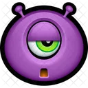 Morado Monstruo Extraterrestre Icon