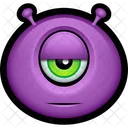 Morado Monstruo Extraterrestre Icon