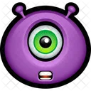 Morado Monstruo Extraterrestre Icon