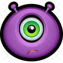 Morado Monstruo Extraterrestre Icon