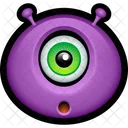 Morado Monstruo Extraterrestre Icon