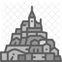 Mont Saint Michel Island Landmark Icon