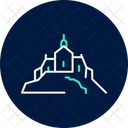 Mont Saint Michel France Island Icon