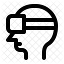 Montado En La Cabeza Pantalla Realidad Virtual Icono