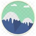 Montagna Nuvole Picco Icon