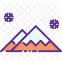 Neige Montagne Hiver Icon