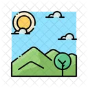 Nature Paysage Colline Icon