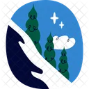 Montana Nieve Paisaje Icon