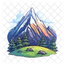 Montana Naturaleza Paisaje Icono