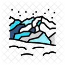 Montana Invierno Nieve Icon