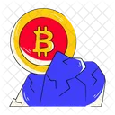 Montaña bitcoin  Icono