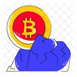 Montaña bitcoin  Icono