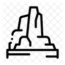 Montana Rascacielos Paisaje Icono
