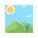 Natureza Paisagem Colina Icon