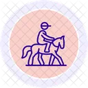 Caballo Montar Deporte Icono