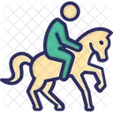 Equitacion Caballo Carreras Icono