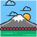 Monte Fuji Japao Marco Ícone