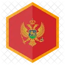 Montenegro Country Flag Icône