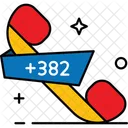 Montenegro Country Code Phone Code Icon