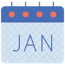 Month January Calendar Icon