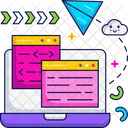 Month Release Web Programming Web Coding Icon
