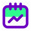 Monthly Report Report Graph Icon
