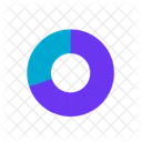 Donut Chart Doughnut Graph Monthly Revenue Trend Icon
