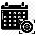 Monthly Target Goal Of Month Date Icon