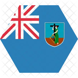 Montserrate Flag Ícone