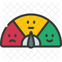  Mood Meter Icon - Download in Colored Outline Style