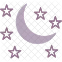 Moon Night Star Icon