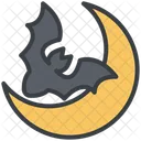 Halloween Scary Moon Icon
