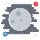 Moon Satellite Space Icon