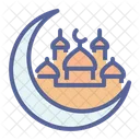 Crescent Mosque Islam Icon