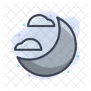 Moon Cloud Space Icon
