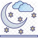 Clouds Moon Nature Icon