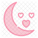 Moon Love Romance Icon