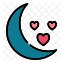 Moon Love Romance Icon