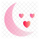 Moon Love Romance Icon