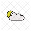 Moon Cloud Weather Icon