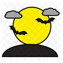 Autumn Bat Black Icon