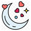 Moon Date Night Heart Icon