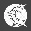 Moon Bat Scary Icon